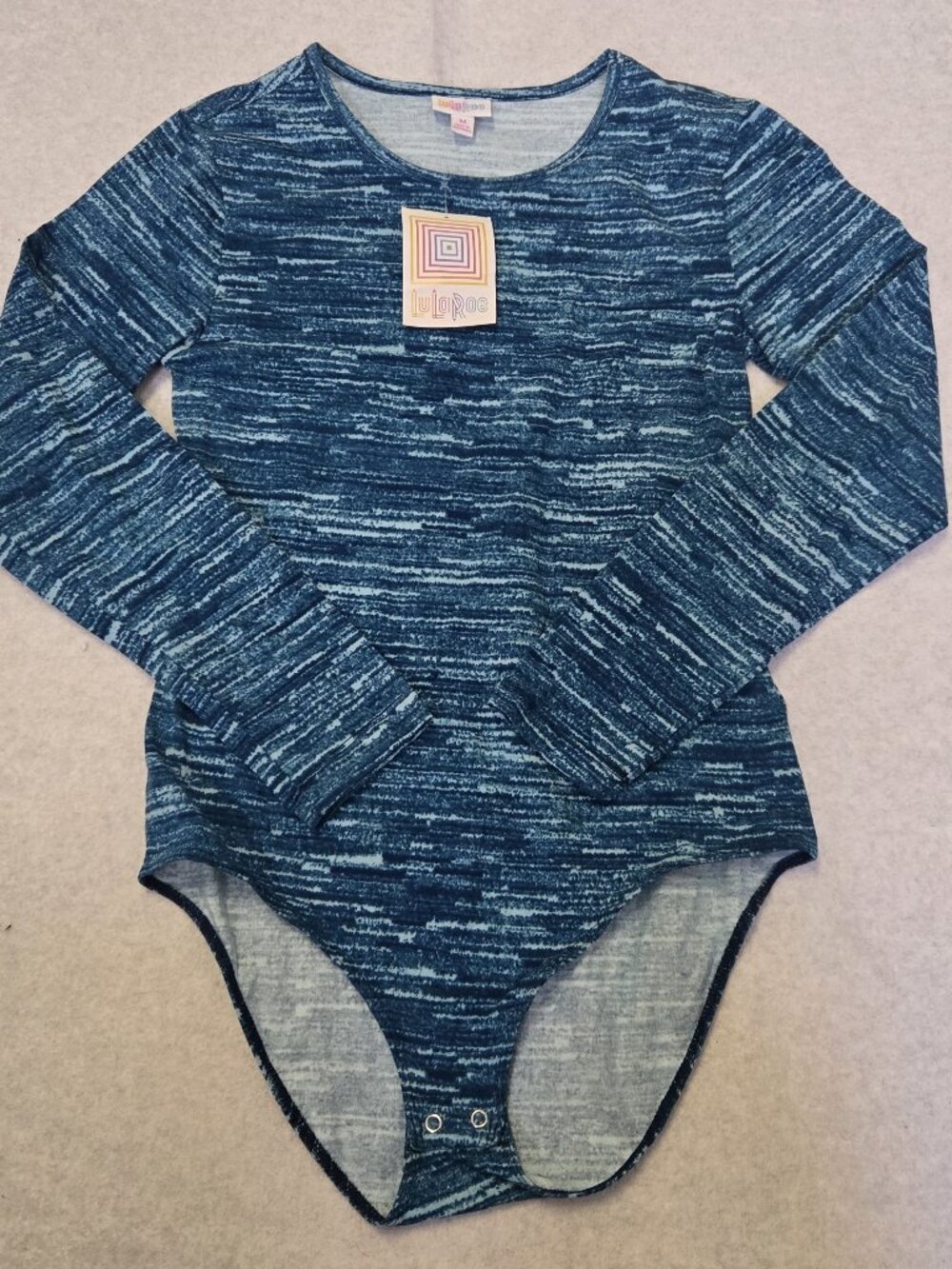 LuLaRoe Nova Women's Medium Long Sleeve Bodysuit NWT Stretch